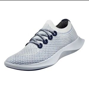 Allbirds White and Blue Athletic Shoes